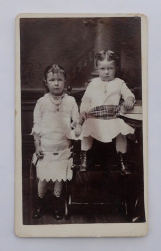 Cdv two children - cdv, by