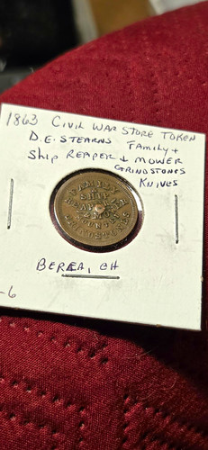 1863 civil war store token - store,