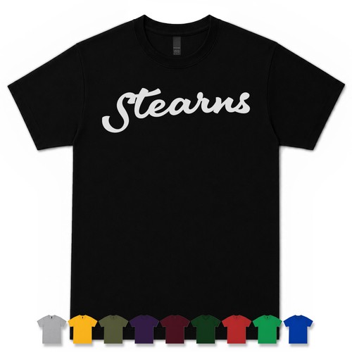 Stearns retro script - script, t-shirt